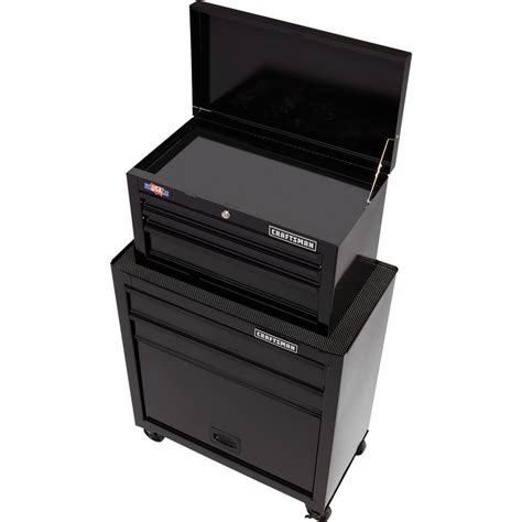 craftsman 44.25-in x 26.5-in 5-drawer ball-bearing steel tool cabinet black|Craftsman 26.5 in. 5 drawer Steel Ball.